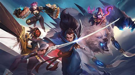 Video Game League Of Legends Yasuo League Of Legends Vi League Of