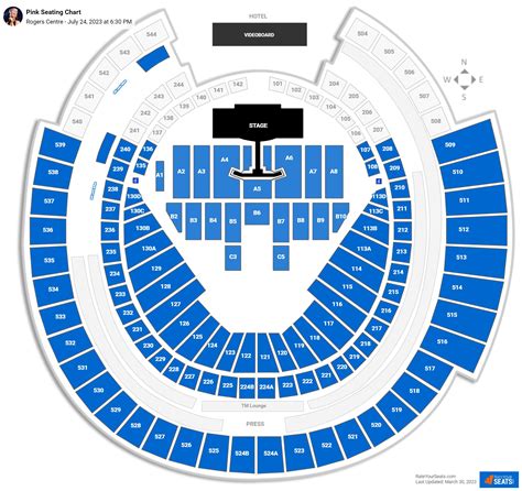 Rogers Centre Concert Seating Chart - RateYourSeats.com