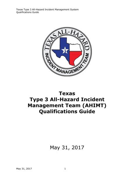 PDF Texas Type 3 All Hazards Incident Management Systemticc Tamu Edu