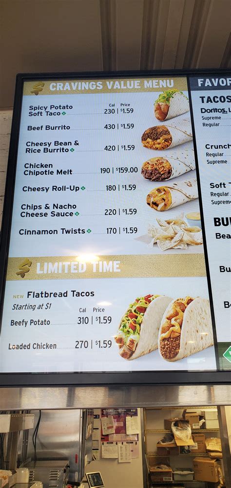 Taco Bell Menu Prices 2022