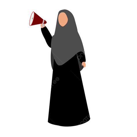 Women Speaker Clipart Hd Png Hijab Women With Speaker Toa Vector