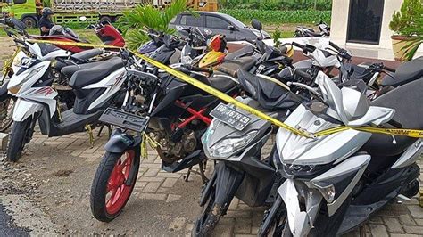 Polisi Di Boltim Sulawesi Utara Sita Banyak Sepeda Motor Terlibat