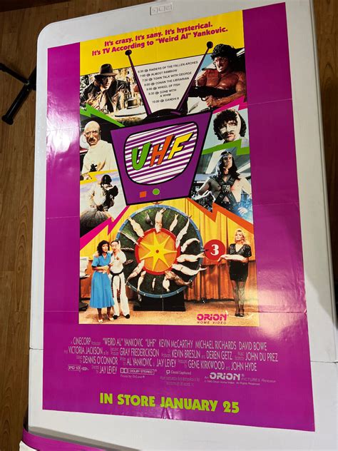 UHF 1990 Movie Poster VHS Video Store 25x38" Weird AL b | #4576304861