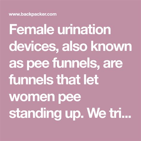 The Complete Guide To Female Urination Devices The Best Pee Funnels