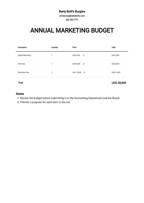 FREE Marketing Budget Templates in Microsoft Excel (XLS) | Template.net