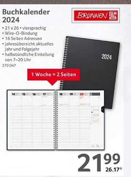 Brunnen Buchkalender 2024 Angebot Bei Selgros 1Prospekte De