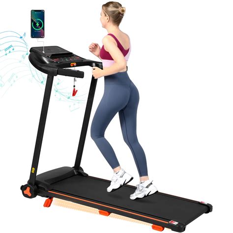 2.5HP Quiet Folding Treadmill with Heart Rate Sensor for Home Office