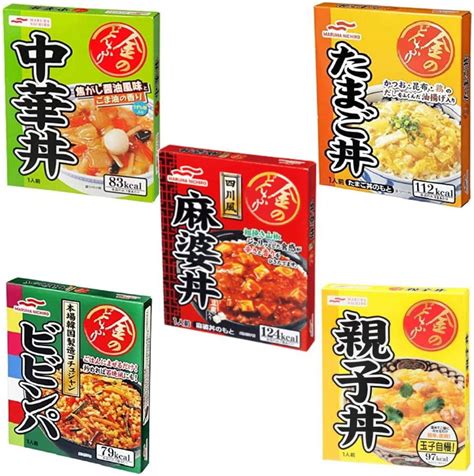 Amazon マルハニチロ 金のどんぶり 10個組 たまご丼 親子丼 ビビンパ 麻婆丼 中華丼 5種10箱セット 広島屋 カレー 通販