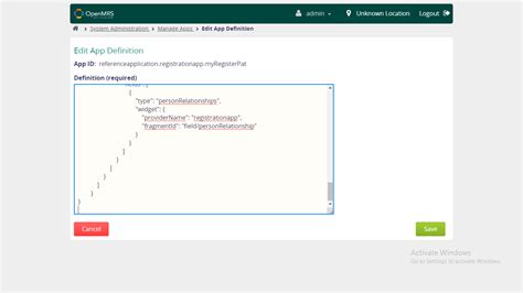 Customize Openmrs Reference App Registration Form For Saving And