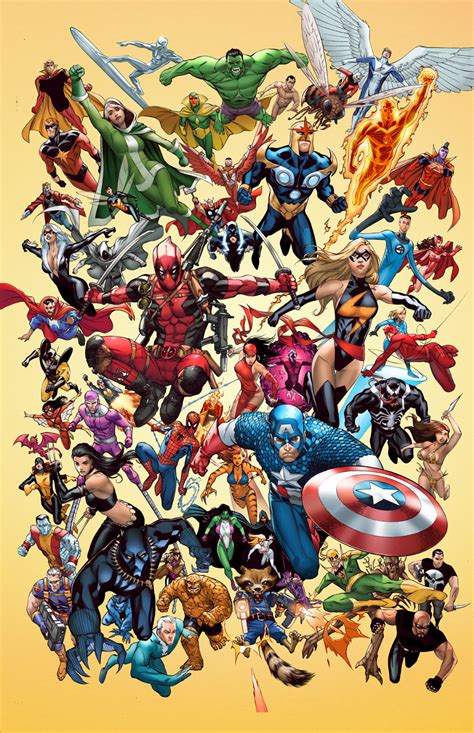 Marvel Poster By Teogonzalezcolors On Deviantart