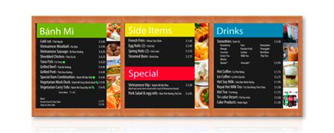 Indoor Magnetic Menu Boards Origin Menu Boards