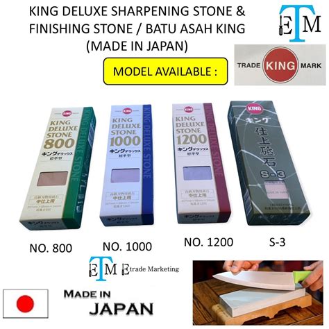 King Deluxe Series Sharpening Stone Finishing Stone Batu Asah King