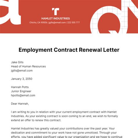 Free Renewal Letter Templates And Examples Edit Online And Download