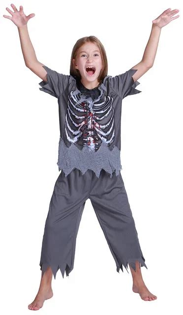 Boys Skeleton Zombie Costume Halloween Costume Kit Carnival Holidays