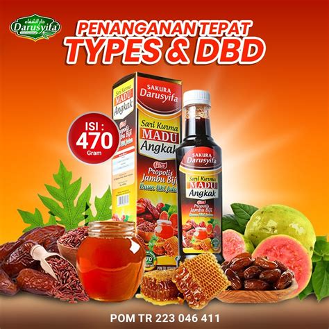 Jual Darusyifa Madu Sari Kurma Angkak Plus Propolis Jambu Biji Untuk