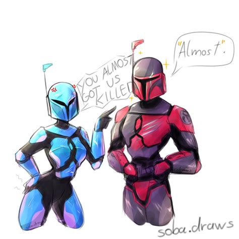 Shes Having A Great Day So Far Two Of My Mandalorian Ocs Rmandalorian