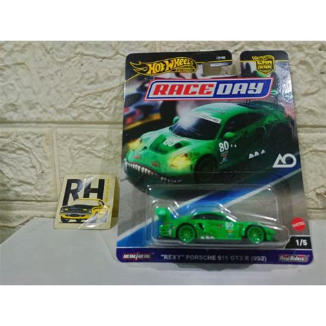 Jual Hot Wheels Rexy Porsche 911 GT3 R 992 Race Day Premium Ban Karet Shopee Indonesia