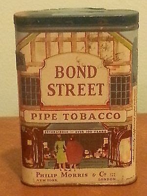 Vintage Advertising Tin Philip Morris Co Bond Street Tobacco EBay