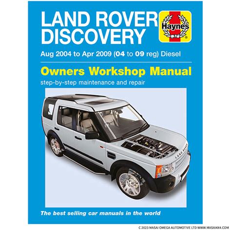 Land Rover Discovery 3 Diesel 2004 To Apr 2009 Haynes Owners Workshop Manual Electrics And