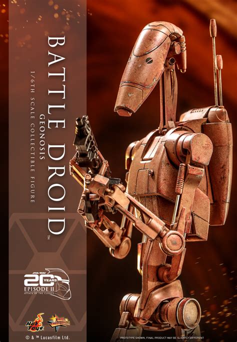 Hot Toys星際大戰二部曲複製人全面進攻戰鬥機器人 吉奧諾西斯 Battle Droid Geonosis 1 6 比例收藏級人偶