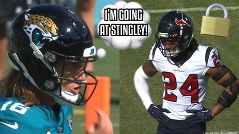 When Trevor Lawrence TESTED Derek Stingley Jr QB Vs DB Texans Vs