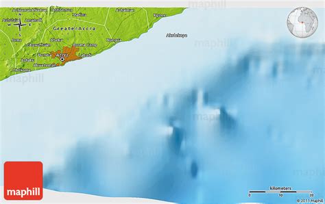 Physical 3d Map Of Madina