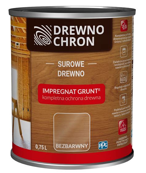 DREWNOCHRON Impregnat Do Drewna Grunt R 0 75L 382506 Cena Opinie