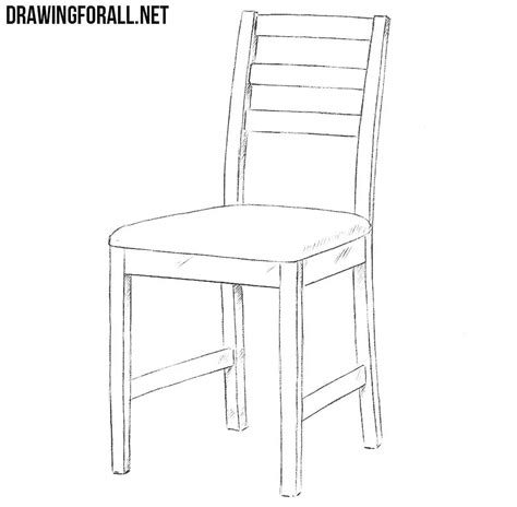 how to draw a chair easily