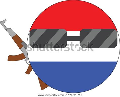 Cool Netherlands Flag Emoji Round Dutch Stock Vector (Royalty Free ...