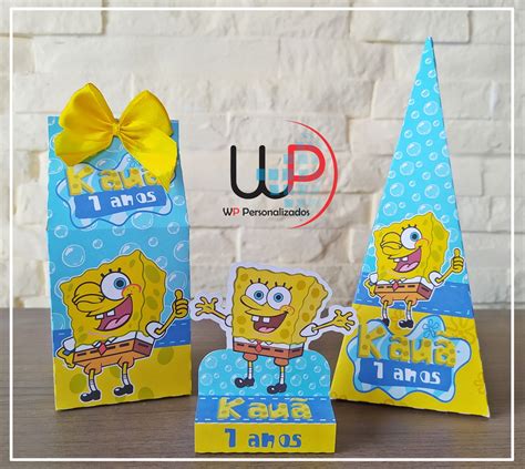 Kit Festa Bob Esponja Unidades Elo Produtos Especiais