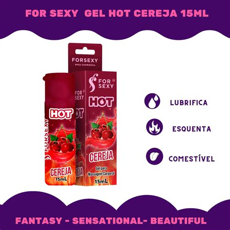 GEL HOT BEIJÁVEL FOR SEXY CEREJA Sex Shop