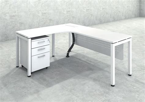 L Shaped Single Table - Anew Workspace