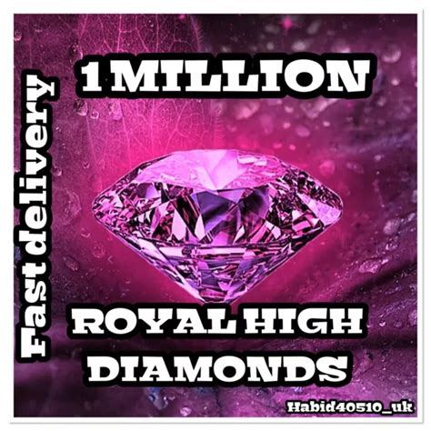 Roblox Royal Royale High 1m 1 Million Diamonds Virtual Level 75 Cheap