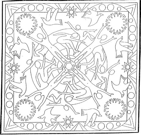 Dessins Gratuits à Colorier Coloriage Mandala Soleil à imprimer