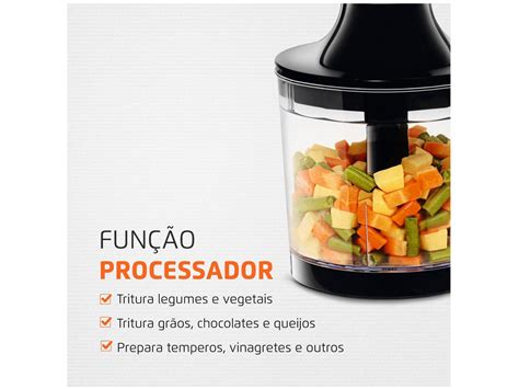 Mixer Em Mondial W Preto E Prata Premium Power M Velocidades