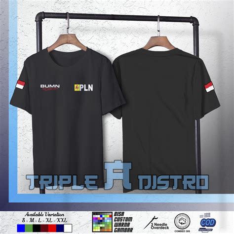 Jual Kaos Baju Pln Bumn Terbaru Kaos Distro Perusahaan By Triple A