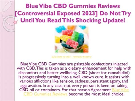 Blue Vibe Cbd Gummies Reviews Usanukemal Flip Pdf Anyflip