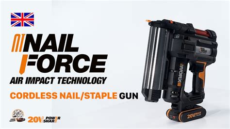 Worx Wx840 20v 18 Gauge Nailstaple Gun Uk Youtube