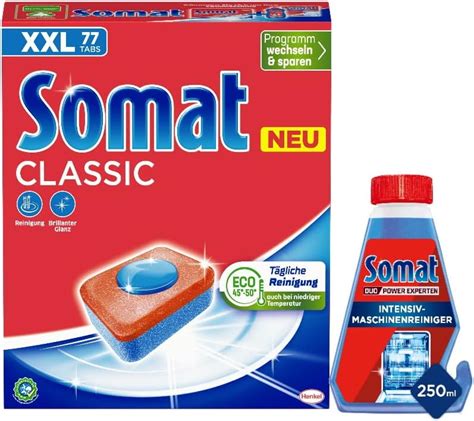 Somat Classic Spülmaschinen Tabs 77 Tabs kraftvolle Reinigung