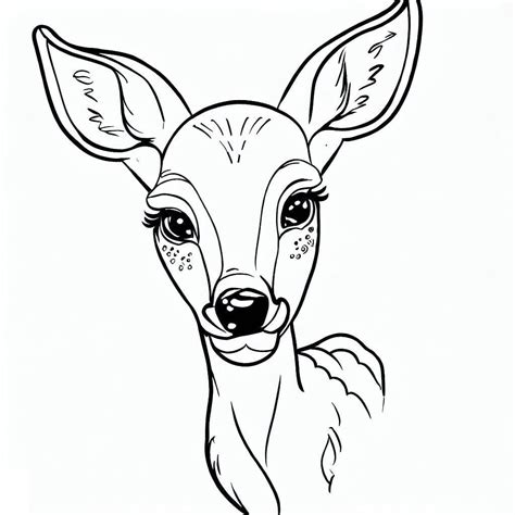 Coloriage Biche à imprimer sur ColoriageEnfant