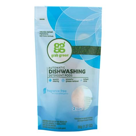 Grab Green Dishwashing Detergent Pods Fragrance Free Fragrance Free Flip App