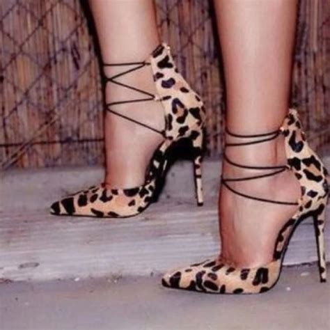 Leopard Print Strappy Shoes Atelier Yuwa Ciao Jp