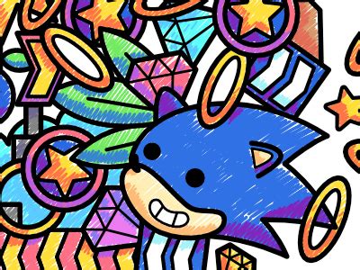 Doodle Sonic the hedgehog by Cyanancy on Dribbble