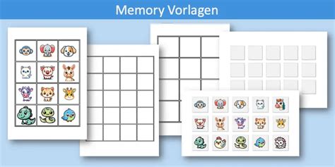 Memory Vorlagen Zum Ausdrucken Word PDF PPT