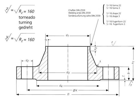 DIN 2634 PN 25 Weld Neck Flanges,DIN 2634 PN25 Flange WNRF manufacturer