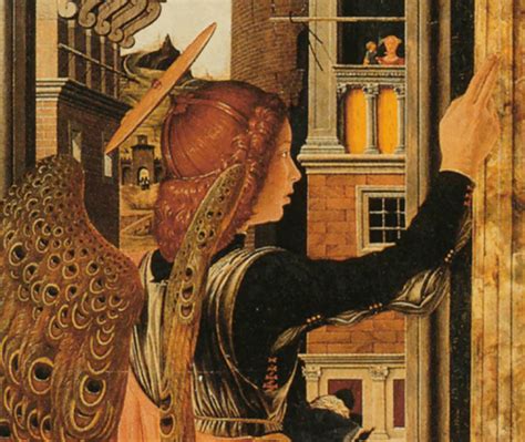 Francesco Del Cossa Detail Of The Annunciation Dresden