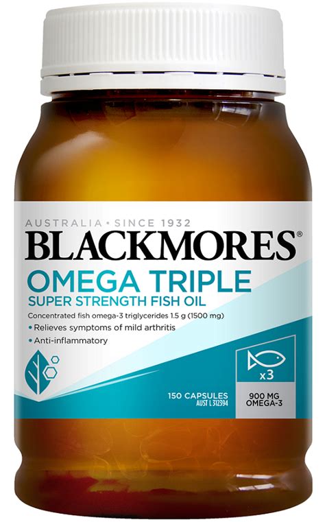 Blackmores Omega Triple Super Strength Fish Oil Capsules 150