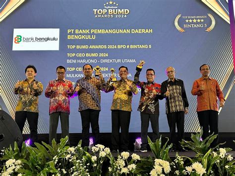 Gubernur Bengkulu Berhasil Raih Dua Penghargaan Top Pembina Bumd