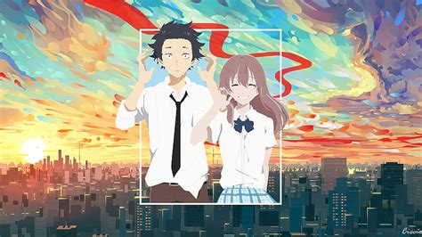 Anime Shouko Nishimiya Shouya Ishida Koe No Katachi HD Wallpaper