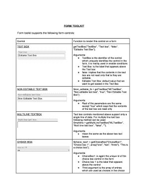 Fillable Online Ccehub FORM TOOLKIT Form Toolkit Supports The Following